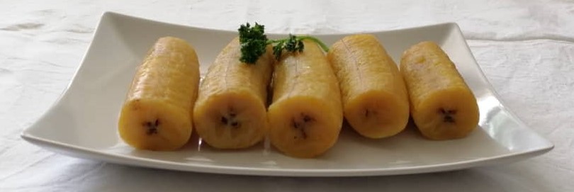 Banane plantain à la vapeur